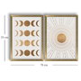 Wallity Set de 2 Pinturas Decorativas Enmarcadas en MDF 38x53 cm